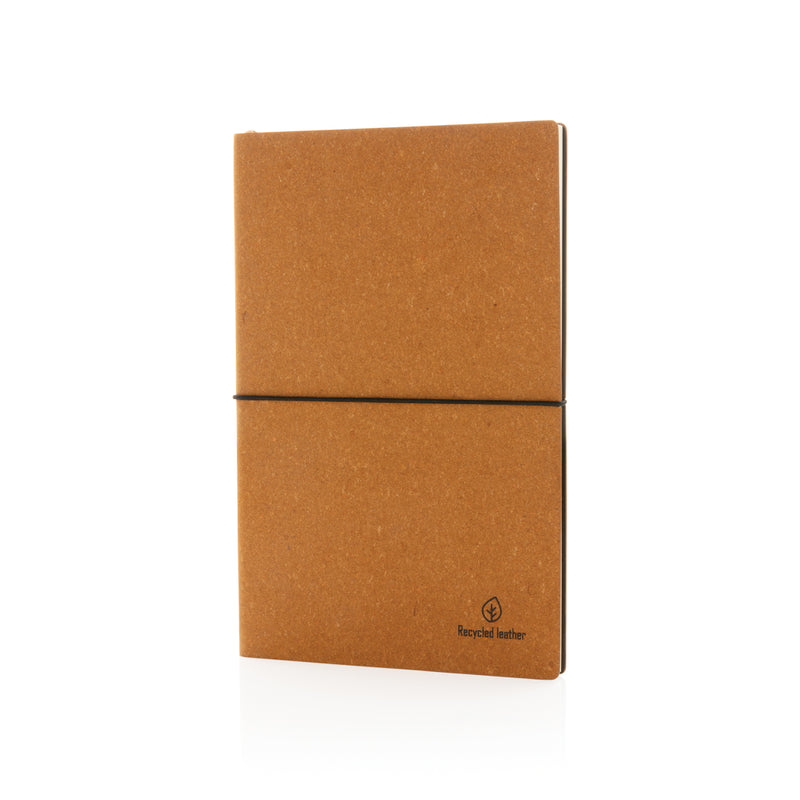Load image into Gallery viewer, A5 GRS recycled leather notebook - Custom Wood Designs
