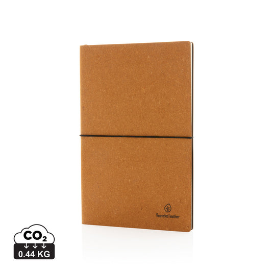 A5 GRS recycled leather notebook - Custom Wood Designs