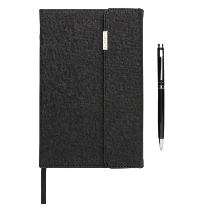Load image into Gallery viewer, Swiss Peak deluxe A5 notebook and pen set - Custom Wood Designs
