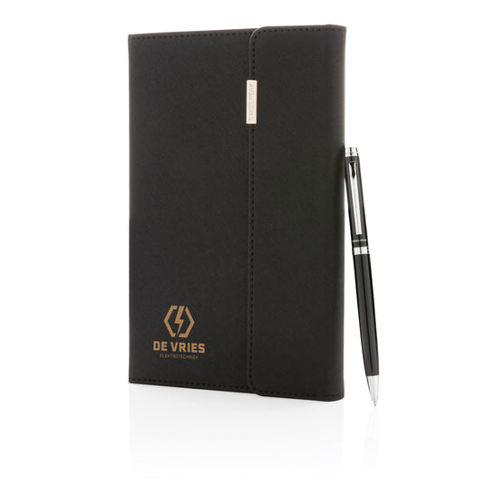 Swiss Peak deluxe A5 notebook and pen set - Custom Wood Designs