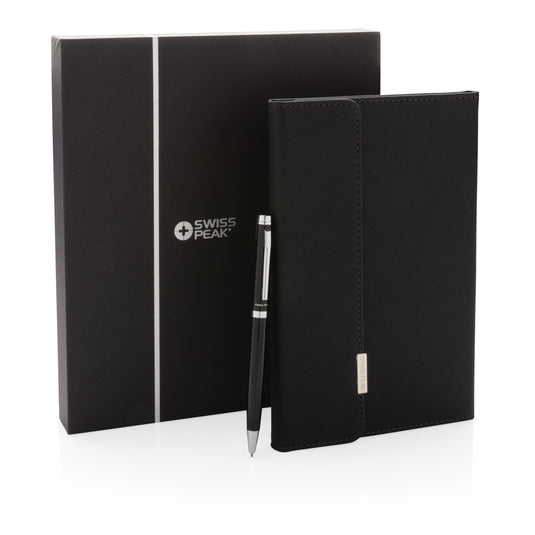 Swiss Peak deluxe A5 notebook and pen set - Custom Wood Designs