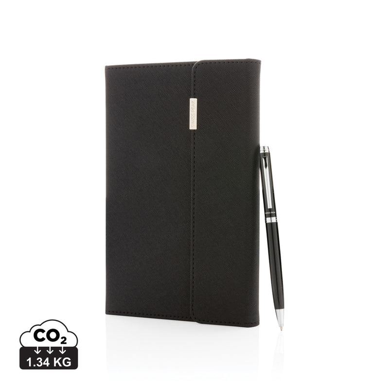 Load image into Gallery viewer, Swiss Peak deluxe A5 notebook and pen set - Custom Wood Designs

