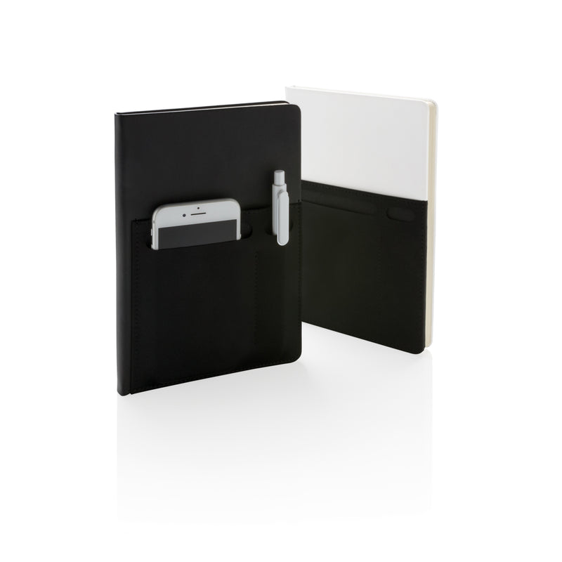 Load image into Gallery viewer, A5 Deluxe notebook with smart pockets - Custom Wood Designs
