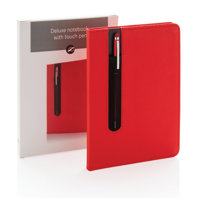 Load image into Gallery viewer, Standard hardcover PU A5 notebook with stylus pen - Custom Wood Designs
