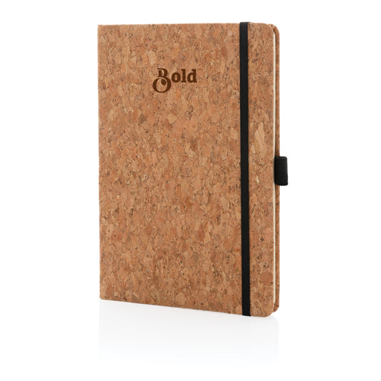 Cork hardcover notebook A5 - Custom Wood Designs