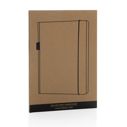 A5 deluxe kraft hardcover notebook - Custom Wood Designs
