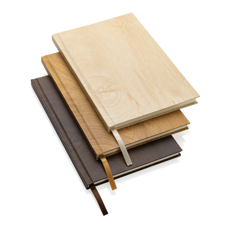 Load image into Gallery viewer, Kavana wood print A5 notebook - Custom Wood Designs
