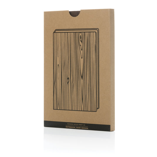 Kavana wood print A5 notebook - Custom Wood Designs