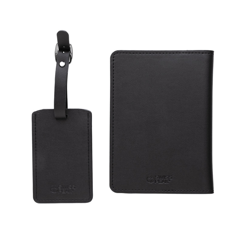 Load image into Gallery viewer, Swiss Peak GRS recycled PU travel gift set - Custom Wood Designs
