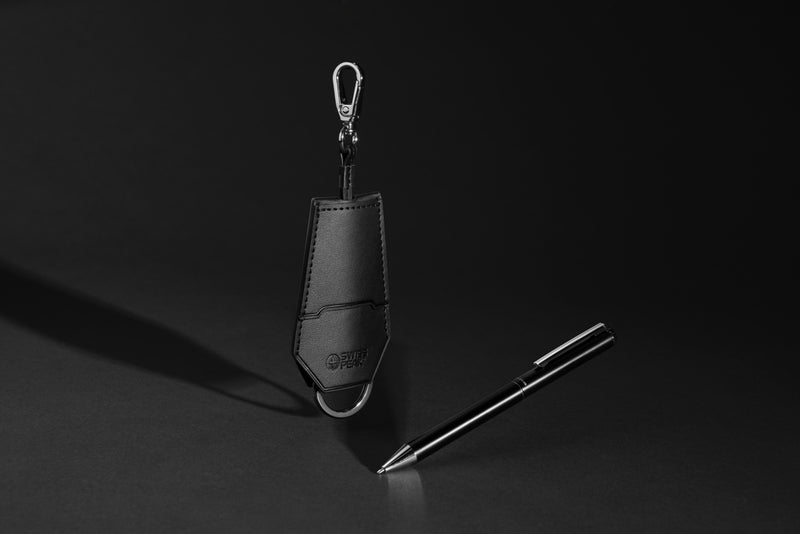 Load image into Gallery viewer, SP Tula RCS certified recycled PU key holder and pen set - Custom Wood Designs
