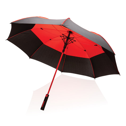 27" Impact AWARE™ RPET 190T auto open stormproof umbrella - Custom Wood Designs