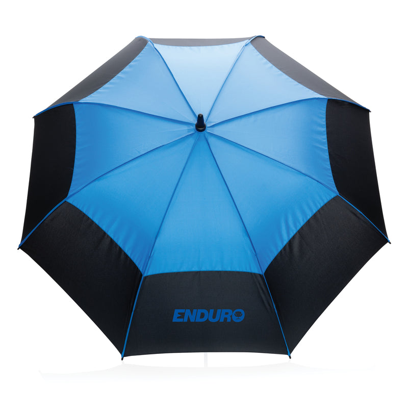 Load image into Gallery viewer, 27&quot; Impact AWARE™ RPET 190T auto open stormproof umbrella - Custom Wood Designs
