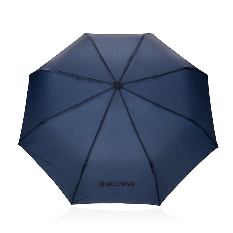 Load image into Gallery viewer, Kaycey 21&quot; AWARE™ RPET Acacia wood mini auto open umbrella - Custom Wood Designs
