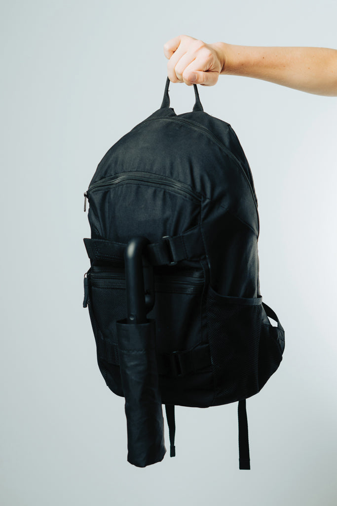 Load image into Gallery viewer, Yara 21&quot; AWARE™ RPET solid colour umbrella with carabiner - Custom Wood Designs
