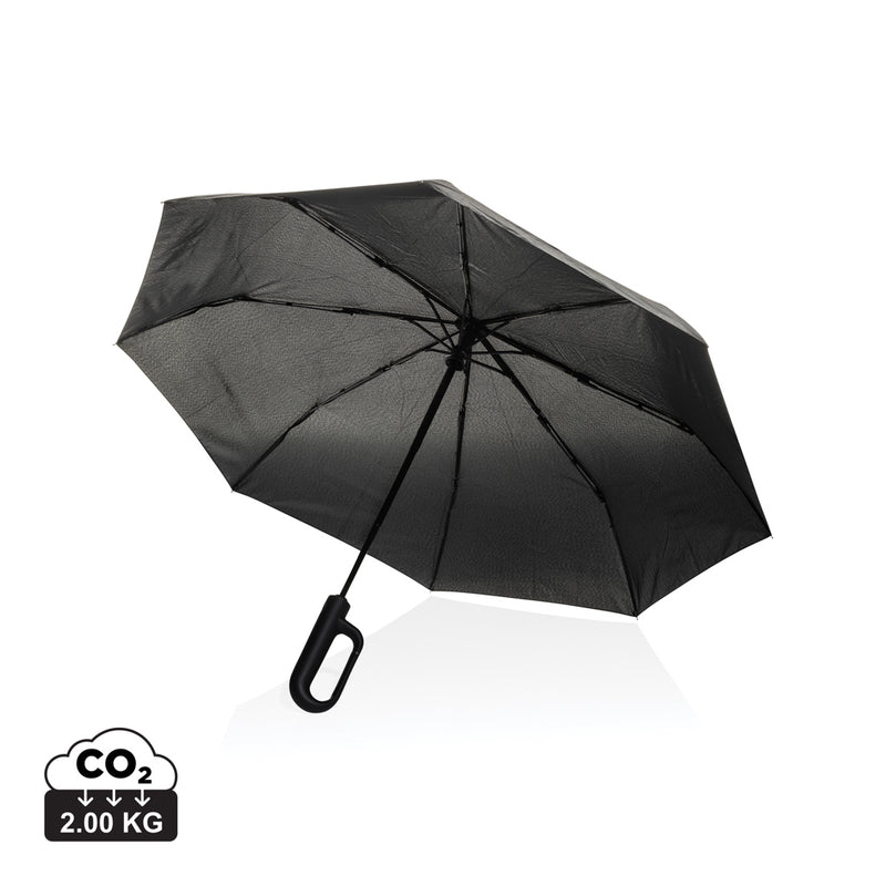 Load image into Gallery viewer, Yara 21&quot; AWARE™ RPET solid colour umbrella with carabiner - Custom Wood Designs
