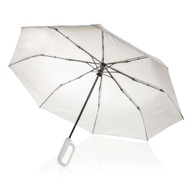 Load image into Gallery viewer, Yara 21&quot; AWARE™ RPET solid colour umbrella with carabiner - Custom Wood Designs
