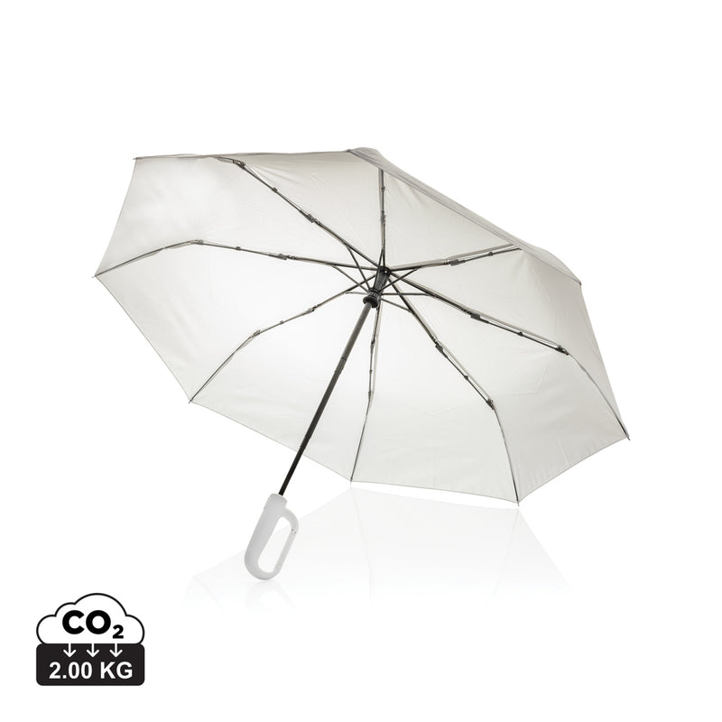 Load image into Gallery viewer, Yara 21&quot; AWARE™ RPET solid colour umbrella with carabiner - Custom Wood Designs

