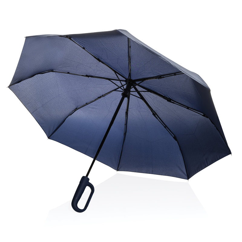 Load image into Gallery viewer, Yara 21&quot; AWARE™ RPET solid colour umbrella with carabiner - Custom Wood Designs
