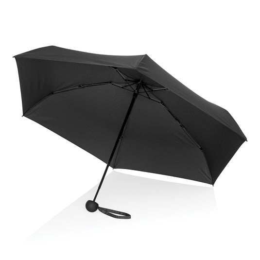 19.5" Aware™ RPET super mini manual 190T Pongee umbrella - Custom Wood Designs 19.5" Aware™ RPET super mini manual 190T Pongee umbrella