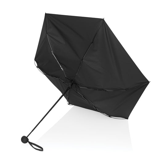 19.5" Aware™ RPET super mini manual 190T Pongee umbrella - Custom Wood Designs 19.5" Aware™ RPET super mini manual 190T Pongee umbrella