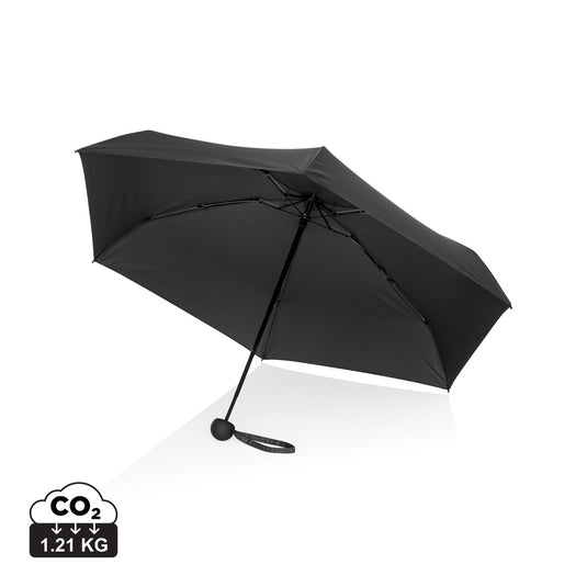 19.5" Aware™ RPET super mini manual 190T Pongee umbrella - Custom Wood Designs 19.5" Aware™ RPET super mini manual 190T Pongee umbrella