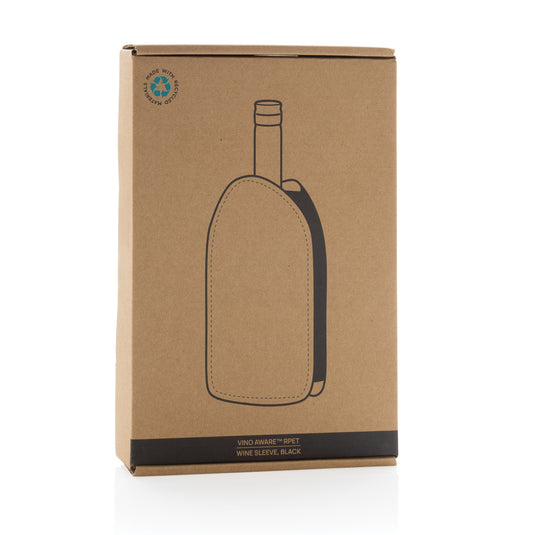 Vino AWARE™ RPET wine cooler sleeve - Custom Wood Designs
