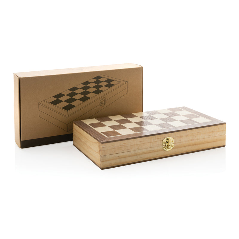 Load image into Gallery viewer, Luxury wooden foldable chess set - Custom Wood Designs
