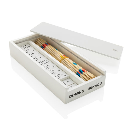 Deluxe mikado/domino in wooden box - Custom Wood Designs