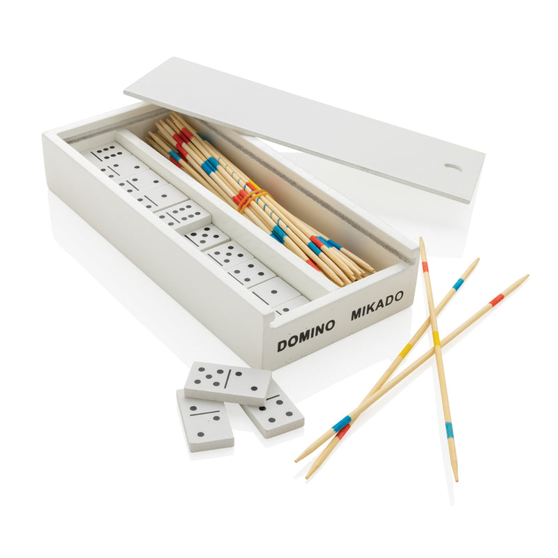 Load image into Gallery viewer, Deluxe mikado/domino in wooden box - Custom Wood Designs
