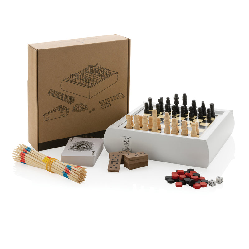 Load image into Gallery viewer, 5 in 1 game set - Custom Wood Designs
