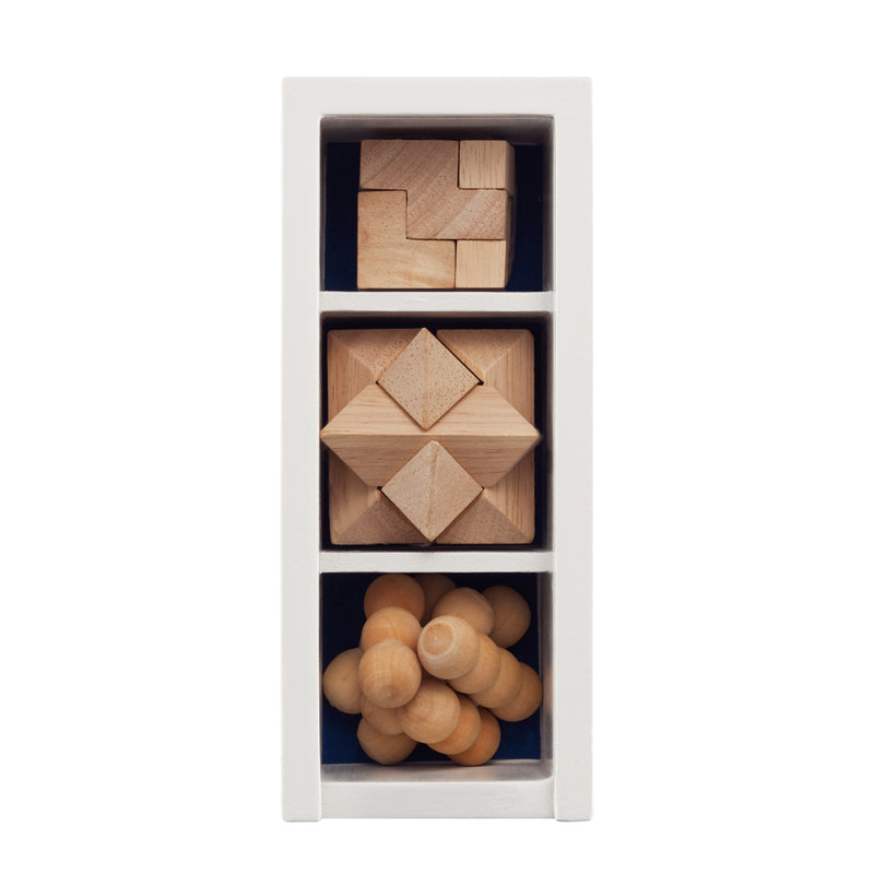 Load image into Gallery viewer, 3 pcs brain teaser set - Custom Wood Designs
