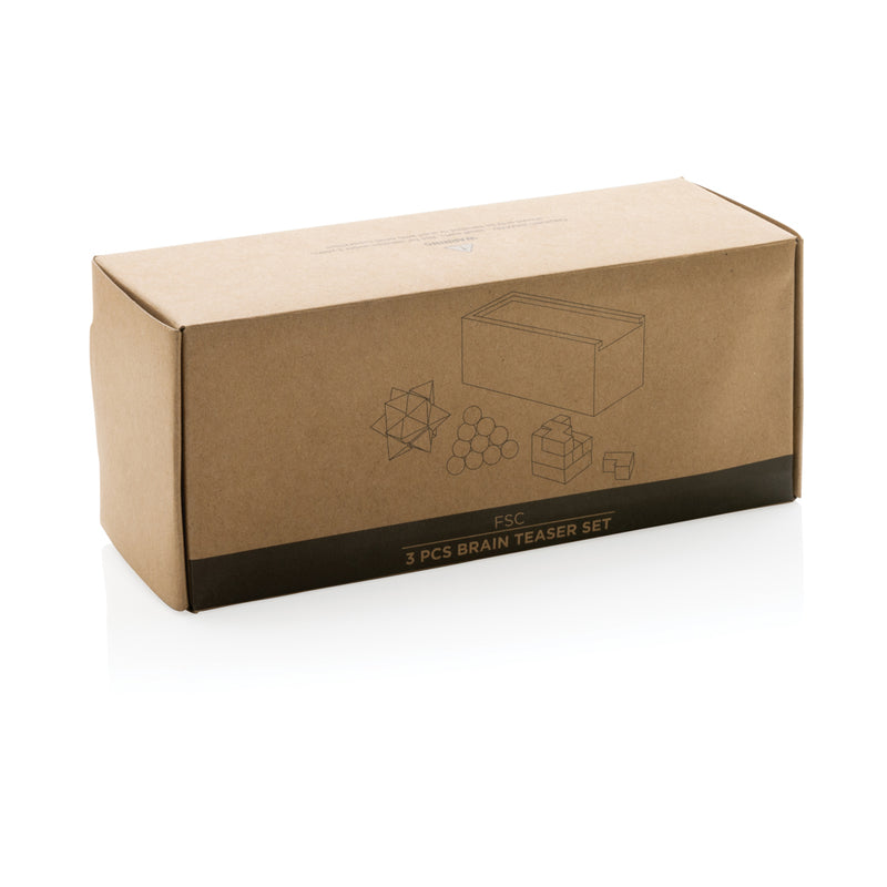 Load image into Gallery viewer, 3 pcs brain teaser set - Custom Wood Designs
