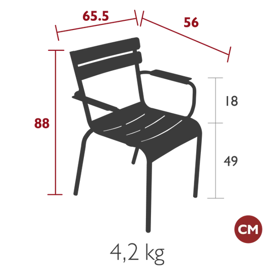 Luxembourg Armchair ALU - Custom Wood Designs Luxembourg Armchair ALU made from [material] – Ideal for [use_case] | Custom Wood Designs