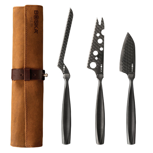 Cheese Knife Set Monaco+ Black - Custom Wood Designs
