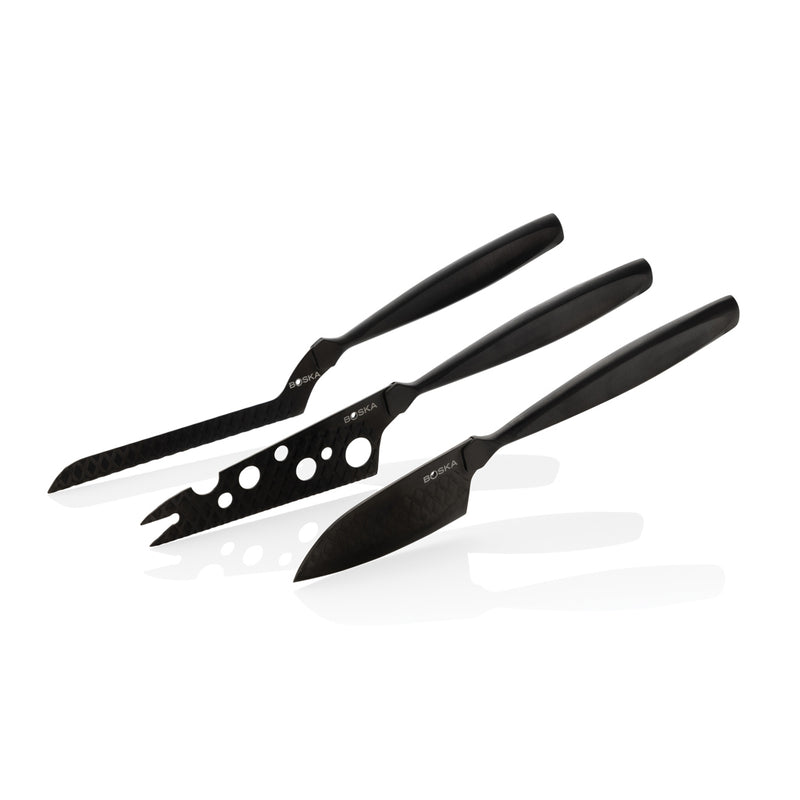 Load image into Gallery viewer, Cheese Knife Set Monaco+ Black - Custom Wood Designs

