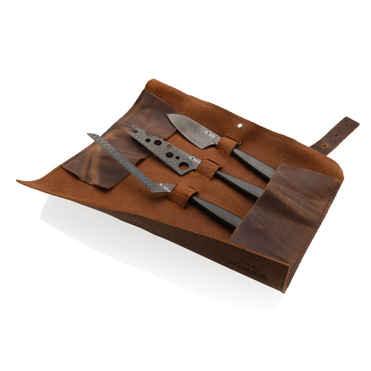 Cheese Knife Set Monaco+ Black - Custom Wood Designs
