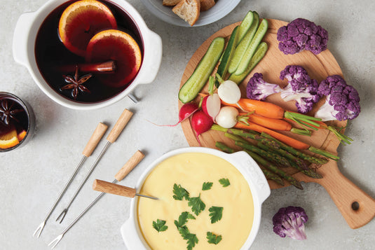 Cheese Fondue Set Party - 750 ml - Custom Wood Designs Cheese Fondue Set Party - 750 ml