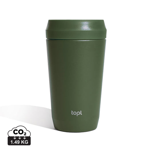 Top Recycled Steel To Go Tumbler Patented 360 Lid 354ml - Custom Wood Designs