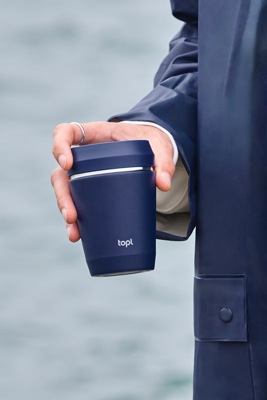 Top Recycled Steel To Go Tumbler Patented 360 Lid 235ml - Custom Wood Designs