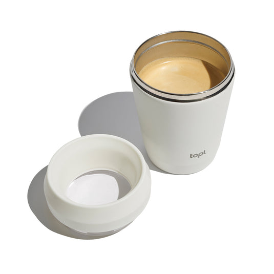 Top Recycled Steel To Go Tumbler Patented 360 Lid 235ml - Custom Wood Designs