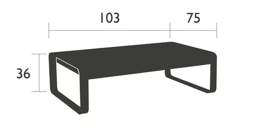 Bellevie Low Table 103x75 cm - Custom Wood Designs Bellevie Low Table 103x75 cm made from [material] – Ideal for [use_case] | Custom Wood Designs