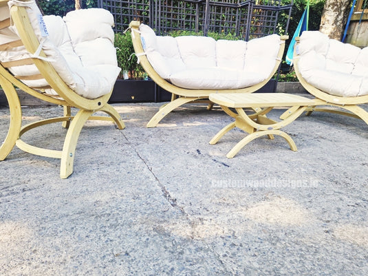 Siena Lounge Set with Tavolino Table - Custom Wood Designs Siena Lounge Set with Tavolino Table made from [material] –  [use_case] | Custom Wood Designs