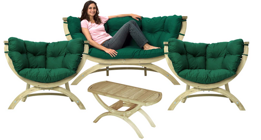 Siena Lounge Set with Tavolino Table - Custom Wood Designs Siena Lounge Set with Tavolino Table made from [material] –  [use_case] | Custom Wood Designs