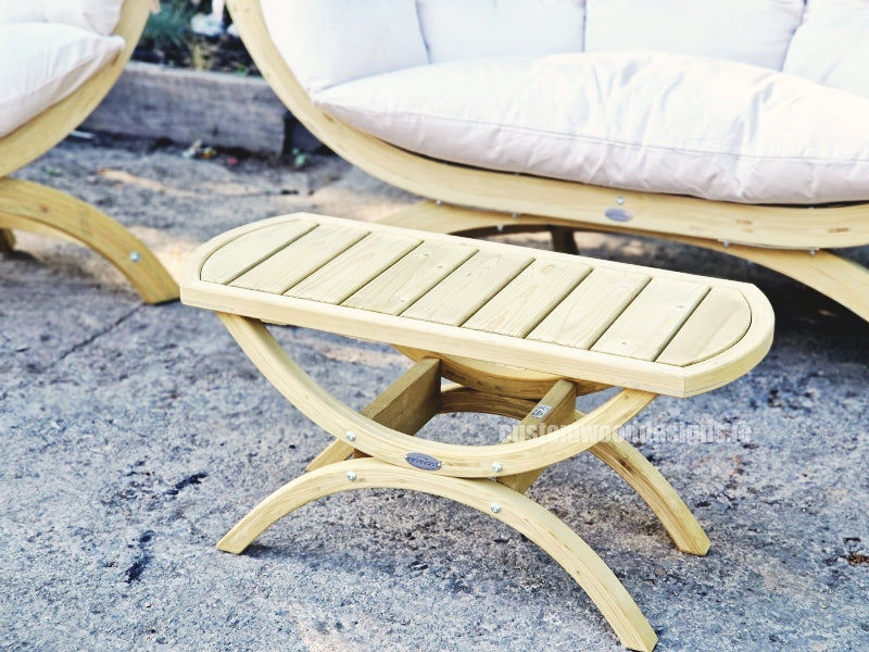 Load image into Gallery viewer, Siena Lounge Set with Tavolino Table - Custom Wood Designs Siena Lounge Set with Tavolino Table made from [material] –  [use_case] | Custom Wood Designs
