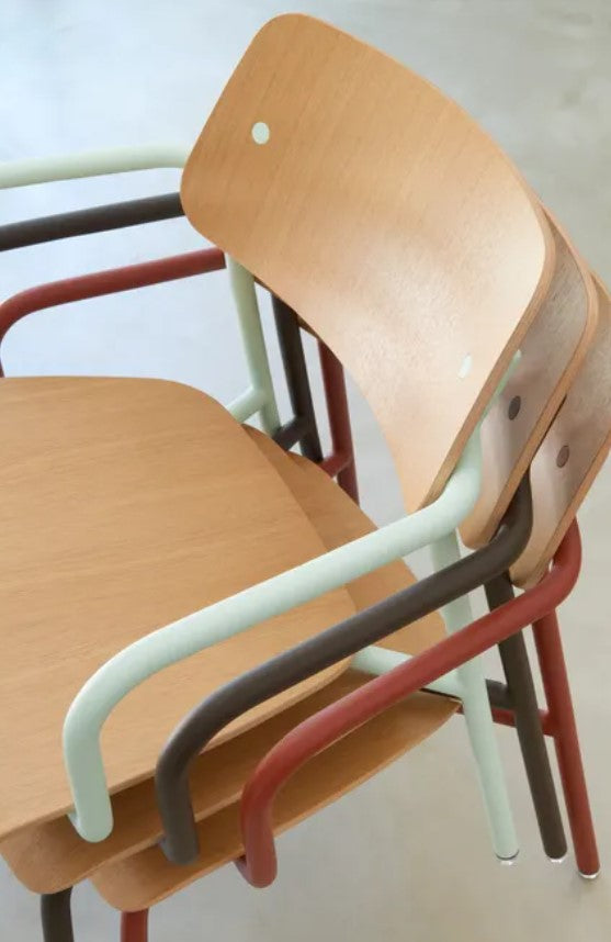 Load image into Gallery viewer, Studie Oak Lounge Armchair - Custom Wood Designs
