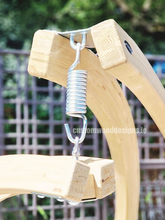 Swing Lounger & Stand Set - Custom Wood Designs Swing Lounger & Stand Set made from [material] –  [use_case] | Custom Wood Designs