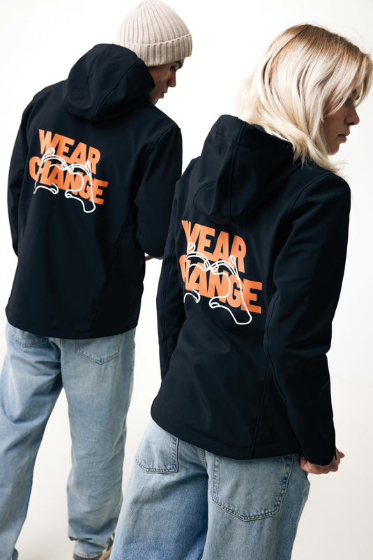 Makal men recycled polyester soft shell jacket - Custom Wood Designs