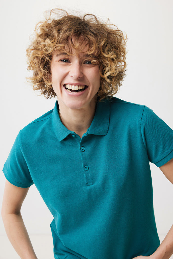 Load image into Gallery viewer, Yosemit women recycled cotton pique polo - Custom Wood Designs
