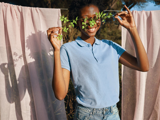 Yosemit women recycled cotton pique polo - Custom Wood Designs