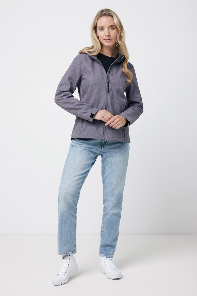 Load image into Gallery viewer, IMakal women recycled polyester soft shell jacket - Custom Wood Designs
